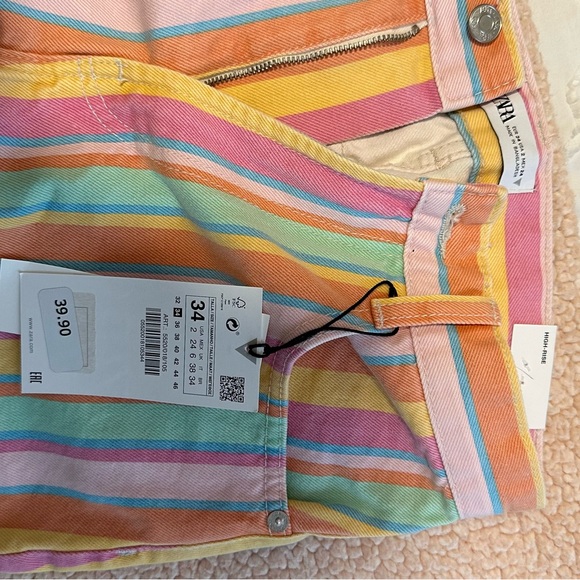 zara striped shorts - Picture 5 of 6